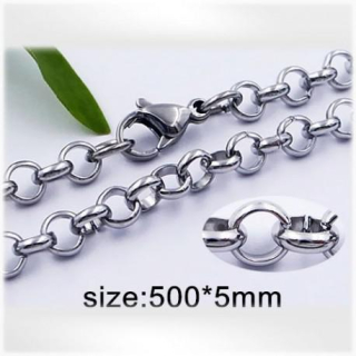 Ocelový náhrdelník - Hmotnost: 15g, 500x5mm